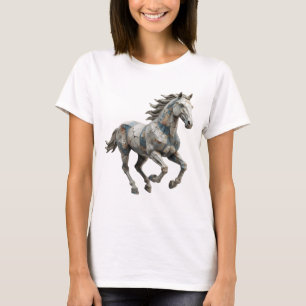 Camiseta Declaração Cinza ARTE ABSTRATA Design Gráfico