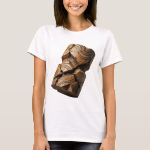 Camiseta Declaração de ARTE ABSTRATA Cinzenta Atraente Desi