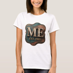 Camiseta Declaração de Arte Abstrata Dynamic Gold Design