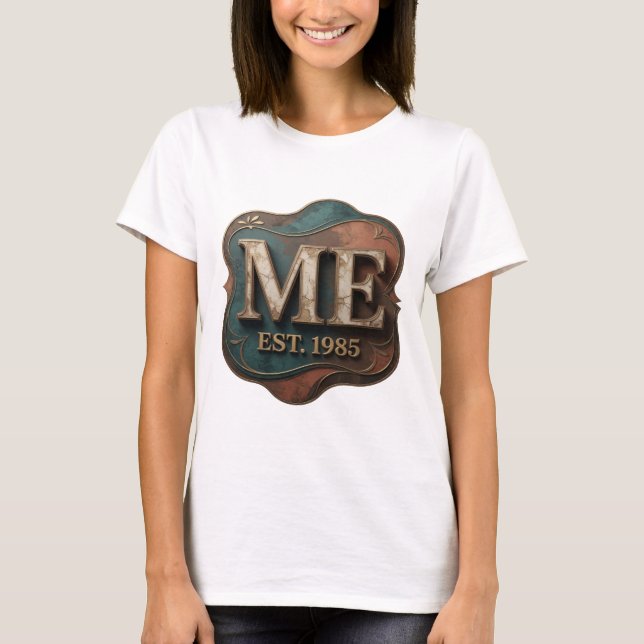 Camiseta Declaração de Arte Abstrata Dynamic Gold Design (Frente)