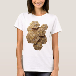 Camiseta Declaração de Arte Abstrata em Prata Artística Des