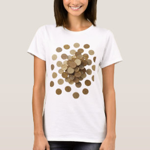 Camiseta Declaração de Arte Abstrata em Prata Limpa Design