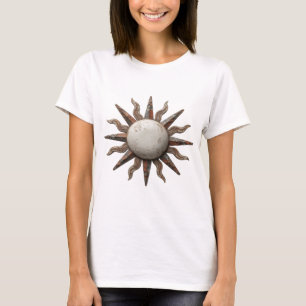 Camiseta Declaração de ARTE ABSTRATA Prata Edgy Design