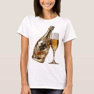 Camiseta Declaração de ARTE ABSTRATA Prata Espirituosa Desi