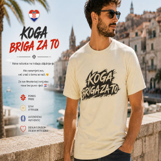 Camiseta Declaração de Atitude Koga Briga Za To Croata