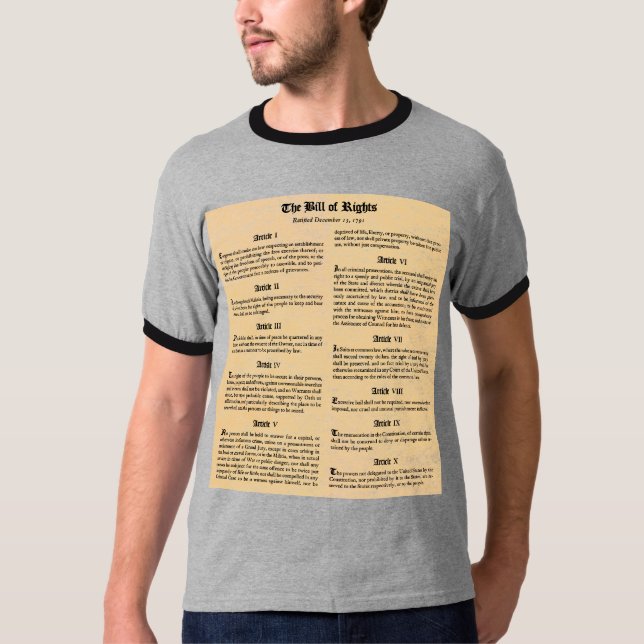 Camiseta Declaração de Direitos (Frente)