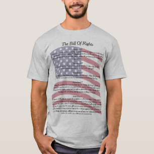 Camiseta Declaração de Direitos da bandeira dos E.U.