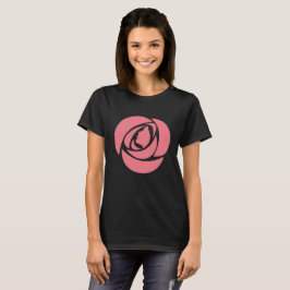 Camiseta Declaração de diversidade da frente da Rosa de cam