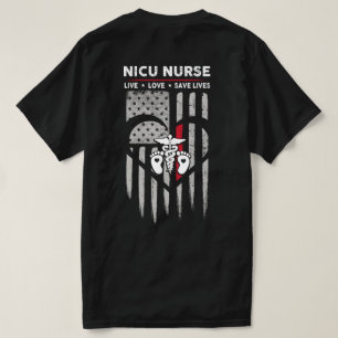 Camiseta Declaração de Enfermeiro NICU de Sinalizador dos E