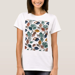 Camiseta Declaração de FOLHAGEM Prateada e Afiada Design