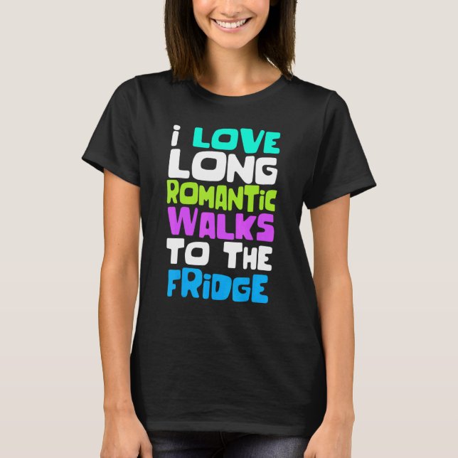 Camiseta Declaração de Humor Humor Divertido com Comida Hum (Frente)