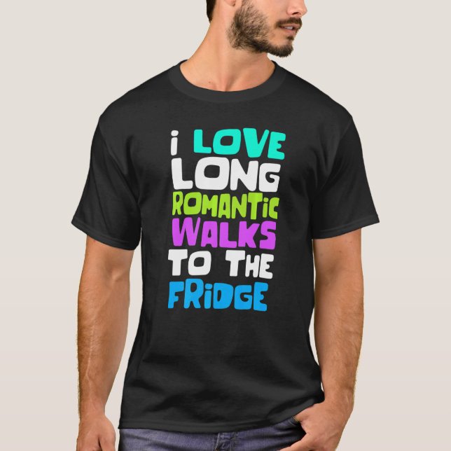 Camiseta Declaração de Humor Humor Divertido com Comida Hum (Frente)