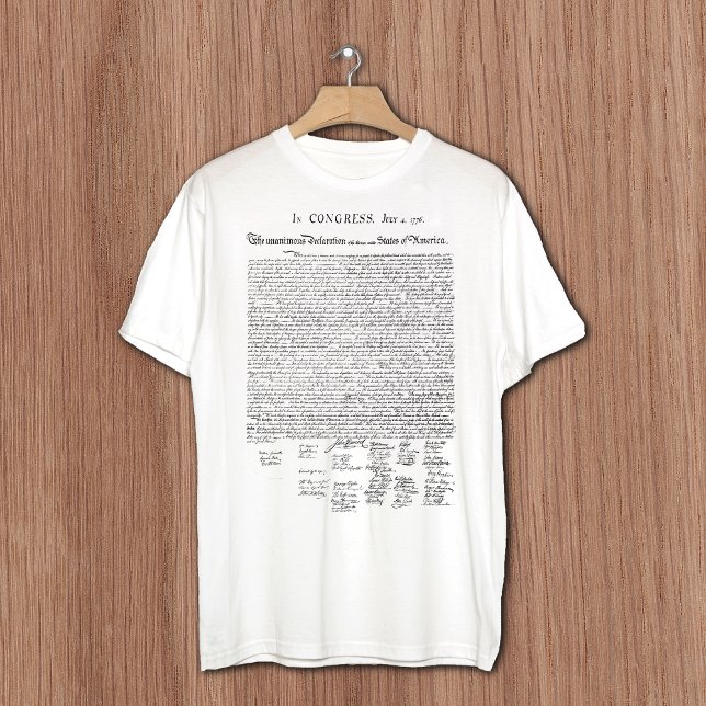 Camiseta Declaração de independência (Criador carregado)