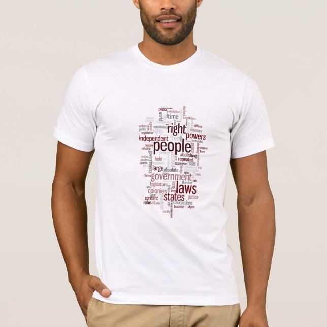 Camiseta Declaração de independência (Frente)