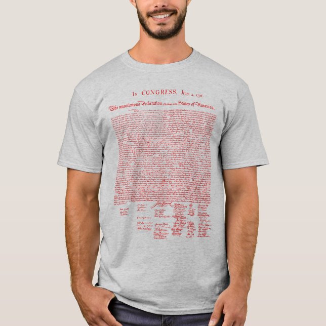 Camiseta Declaração de Independência, 1776 (Frente)