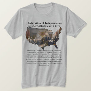 Camiseta Declaração de independência do CONGRESS, 4 de j