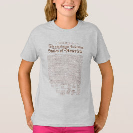 Camiseta Declaração de Independência dos EUA