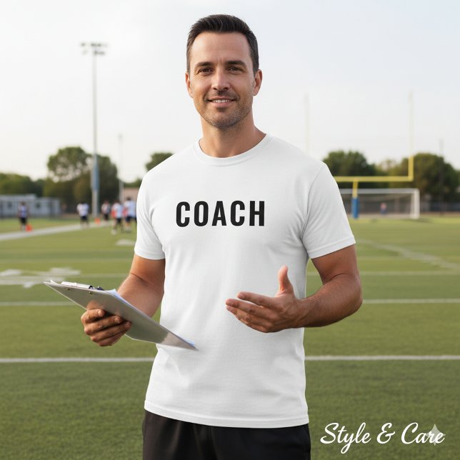 Camiseta Declaração de texto COACH personalizável (Customizable COACH Text Statement T-Shirt)