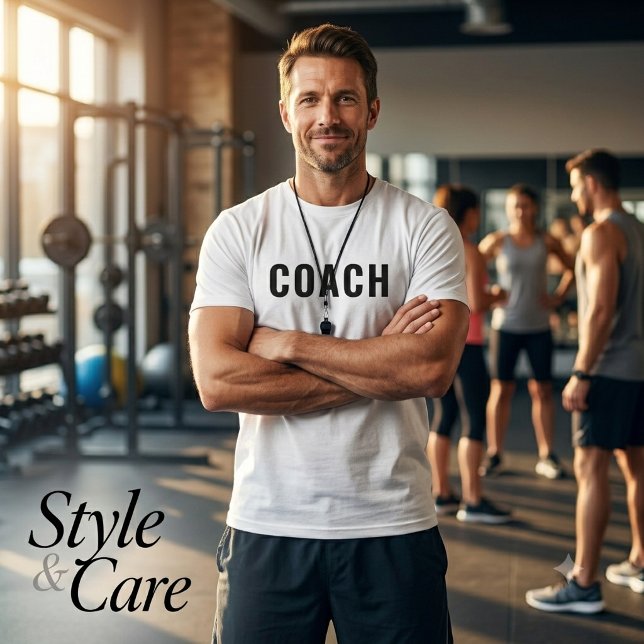 Camiseta Declaração de texto COACH personalizável (Customizable COACH Text Statement T-Shirt)