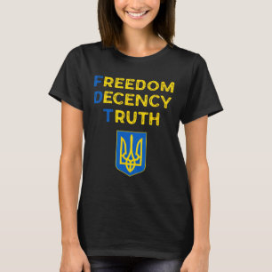 Camiseta Declaração de Valores Negritos Liberdade Decência