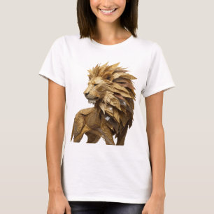 Camiseta Declaração Desenho de Texto LION KING Prata