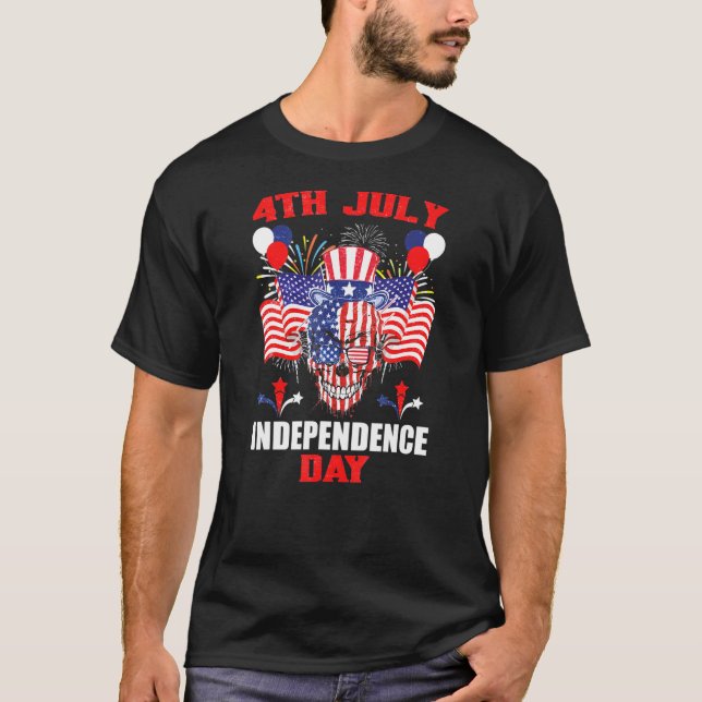 Camiseta Declaração Design de Independência dos Estados Uni (Frente)