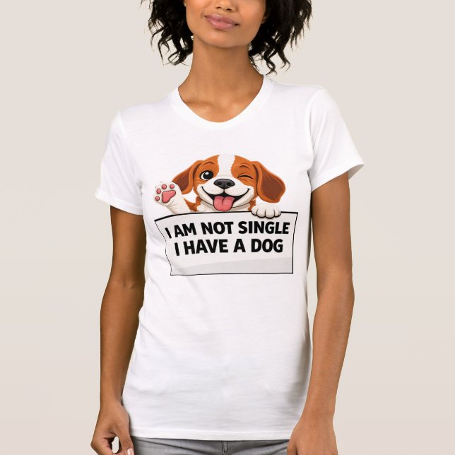 Camiseta Declaração Divertida para Amantes de Cães (Frente)