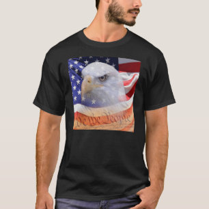 Camiseta Declaração do Orgulho Americano de Bandeira do Org