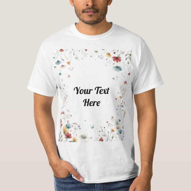 Camiseta Declaração Floral (Frente)