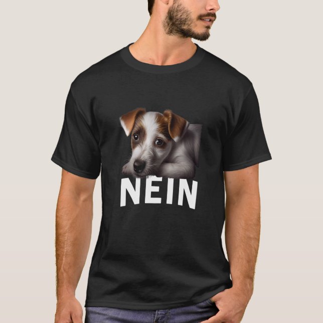 Camiseta Declaração Jack Russell Nö Divertido Simplesmente  (Frente)