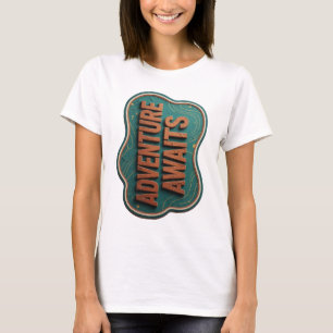 Camiseta Declaração Laranja AVENTURA ESPERA Design Personal