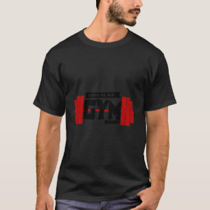 Camiseta Declaração legal Dumbbell Gym Exercise Training Fi