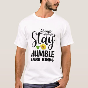 Camiseta Declaração Mínima Asf Humilde para um Lif Escalona