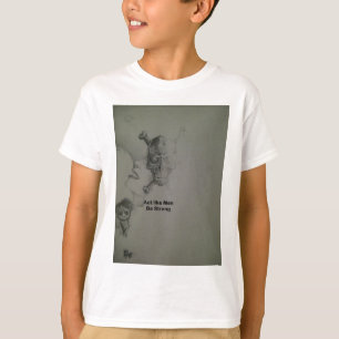 Camiseta Declaração Ousada: Aja Como Homens, Seja Forte