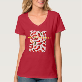 Camiseta "Declaração picante: Camisa-T feminina do pescoço-