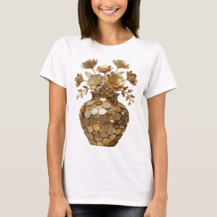 Camiseta Declaração Prata ARTE ABSTRATA Declaração Design