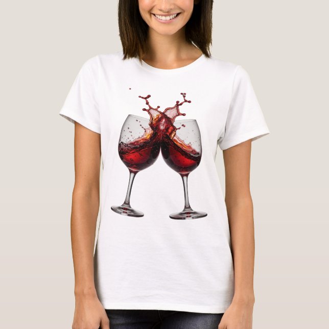 Camiseta Declaração Prata BRINDE À BOA SAÚDE Impressão (Frente)