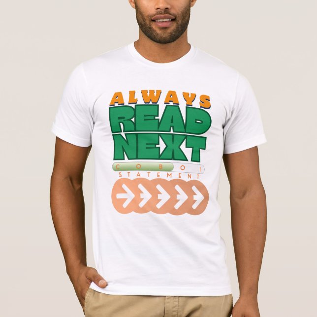 Camiseta Declaração Read Next de Programação Cobol (Frente)