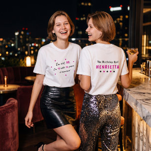 Camiseta Declaração Retro Divertida de Aniversário de Trint