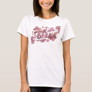 Camiseta Declaração Rosa SONHO ROSA Impressão