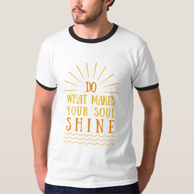 Camiseta declarações de atitude positiva inspiradoras (Frente)
