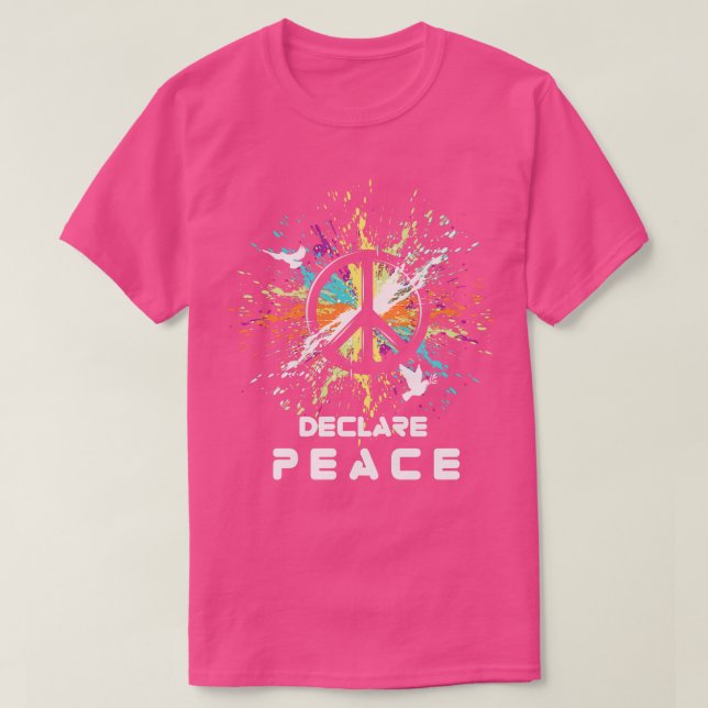 Camiseta Declarar Paz (Frente do Design)