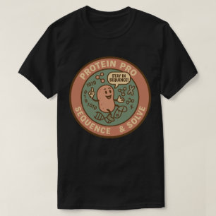 Camiseta Decodifique Proteínas como uma Sequência Pro & Res