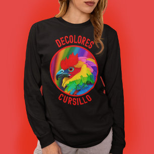 Camiseta DeColores Cursillo Colorful Rooster Vivid Rainbow