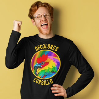 Camiseta DeColores Cursillo Colorful Rooster Vivid Rainbow