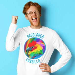 Camiseta DeColores Cursillo Colorful Rooster Vivid Rainbow