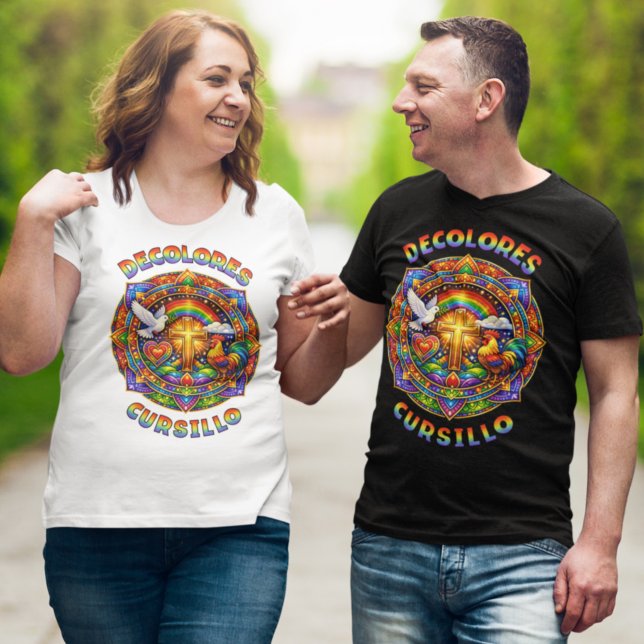 Camiseta DeColores Cursillo Cruz Pombo Mandala (Criador carregado)