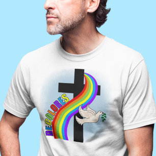Camiseta DeColores Cursillo Rainbow com Cross and Peace Do