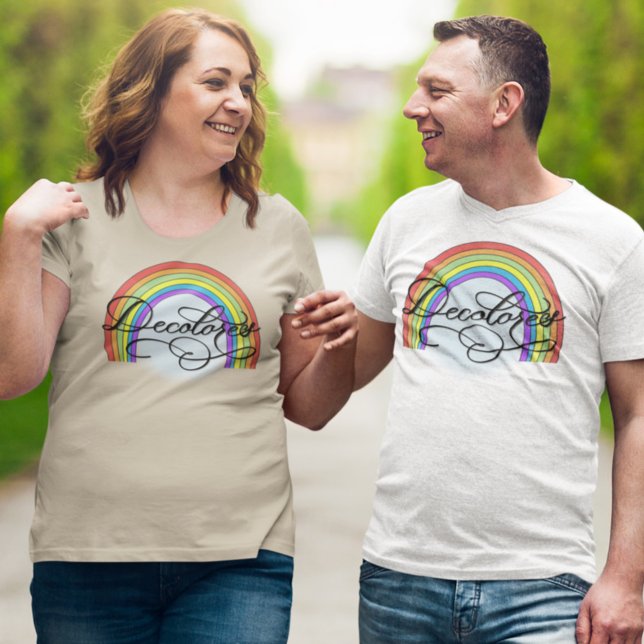 Camiseta DeColores Cursillo Rainbow Faith Religion (Criador carregado)