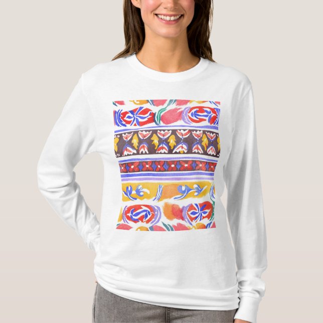 Camiseta decor romeno tradicional (Frente)